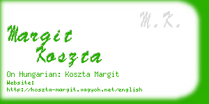 margit koszta business card